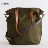 Twig and Horn Canvas Crossbody Project Tote