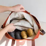Twig and Horn Canvas Crossbody Project Tote