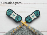 Fox and Pine Stitch Stoppers