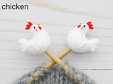 Fox and Pine Stitch Stoppers