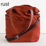 Twig and Horn Canvas Crossbody Project Tote