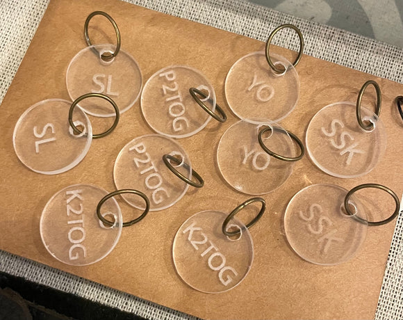 Purl and Hank Acrylic Stitch Markers