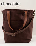 Twig and Horn Canvas Crossbody Project Tote