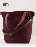 Twig and Horn Canvas Crossbody Project Tote