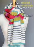 Ikigai Fiber Striped Elements Scarf and Hat Kit - A. Opie Designs