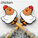 Fox and Pine Stitch Stoppers