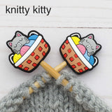 Fox and Pine Stitch Stoppers