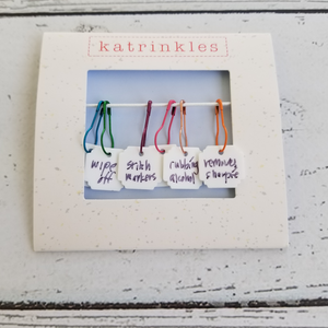 Katrinkles Write On / Wipe Off Acrylic Stitch markers