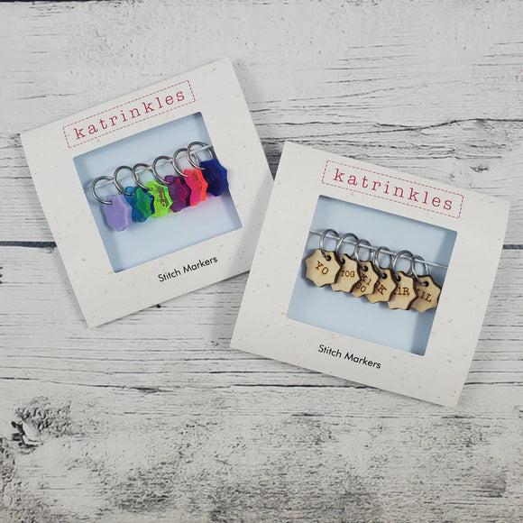 Katrinkles Increase/Decrease Stitch Marker Set